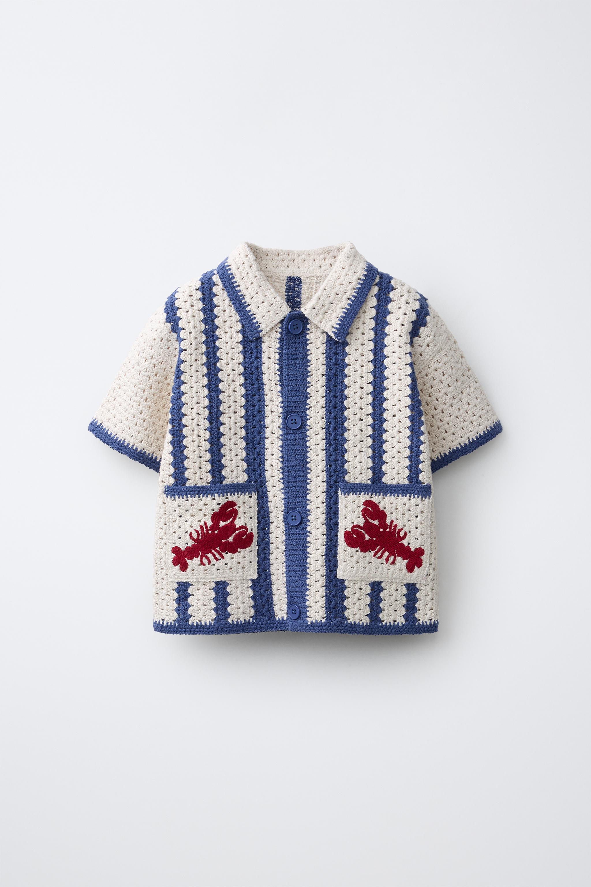 CHEMISE EN MAILLE CROCHET LANGOSTA